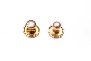 Four button cuffs in 15 and 9 carat gold - 2