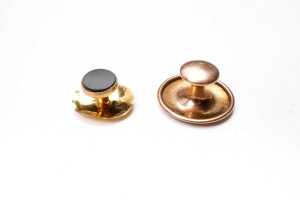 Four button cuffs in 15 and 9 carat gold - 3