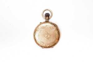An antique pocket watch in 14 carat yellow gold - 2