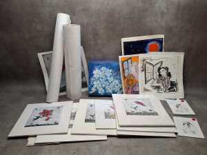 Assorted artworks by Tasmanian artist Karen Armstrong