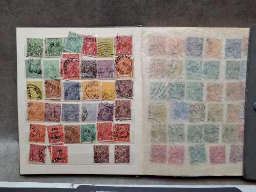 Two Australian stamp albums