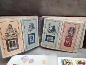 Six World Stamp albums - 2