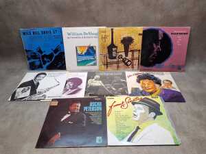Nine Jazz vinyl records