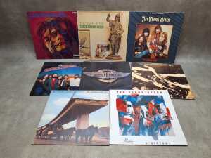 Eight Doobie Brothers and Ten Years After vinyl records