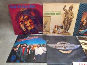 Eight Doobie Brothers and Ten Years After vinyl records - 2
