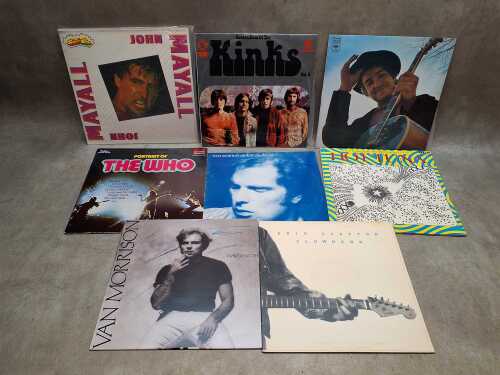 Eight Rock vinyl records