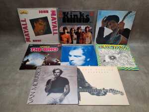 Eight Rock vinyl records