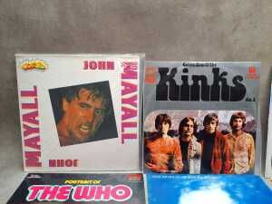 Eight Rock vinyl records - 2