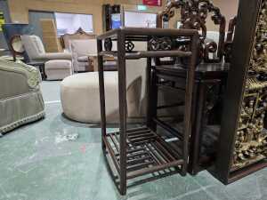 Antique Chinese-style rosewood side table