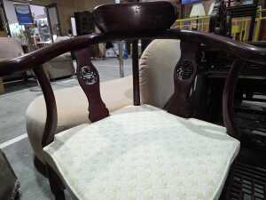 Oriental rosewood corner chair - 3
