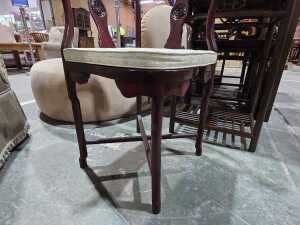 Oriental rosewood corner chair - 4