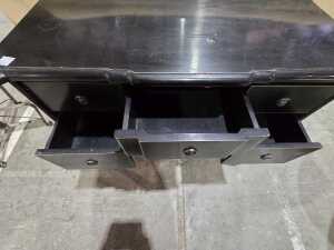 Black-painted nine-drawer chest - 2