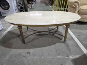 Oval coffee table