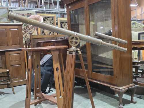 Nautical brass instruments telescope