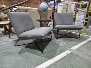 Pair of modern occasional chairs - 2