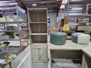 Contemporary set of three home office furniture - 4