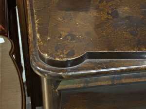 Antique flame mahogany chest of drawers - 4