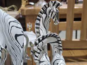 Two resin zebra sculptures - 3