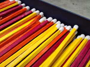 MASIVE BOX!! Archivist 'Three Poodles' Giant Safety matches - 3