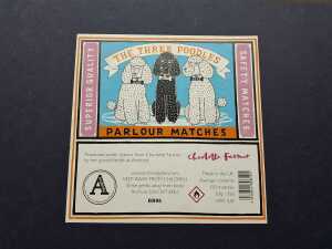 MASIVE BOX!! Archivist 'Three Poodles' Giant Safety matches - 4