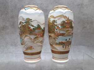 Three Japanese Satsuma ceramic pieces - 2