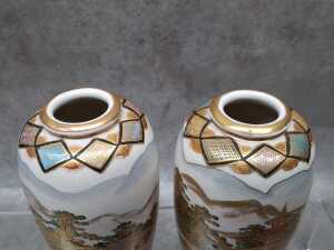 Three Japanese Satsuma ceramic pieces - 3