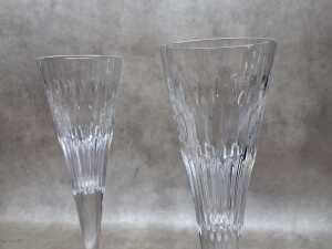 Two Waterford Crystal champagne glasses - 2