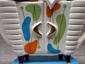 Swineside Ceramics Tea-V Time novelty teapot - 2