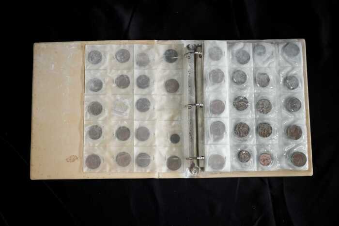 Album of assorted coins