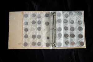 Album of assorted coins