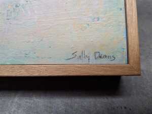 Two framed miniature oil paintings on board - 3
