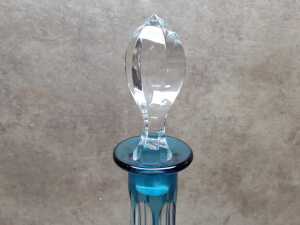 Two cut to clear crystal decanters - 3