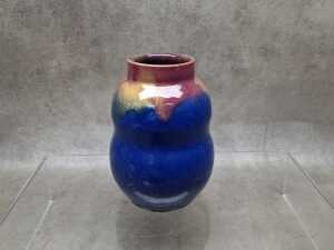 Four Remued Art Deco drip glaze pottery pieces - 5