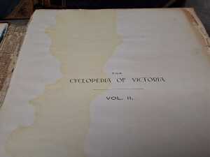 Three antique volumes of Cyclopedia of Victoria - 3
