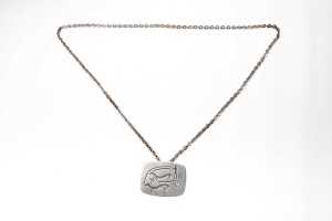 A Jorgen Jensen necklace and bracelet set in pewter - 2