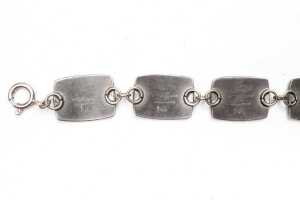 A Jorgen Jensen necklace and bracelet set in pewter - 5