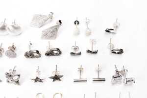 A collection of earrings in sterling silver - 3