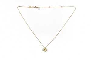 A Swarovski green Idyllia necklace in yellow gold tone - 3