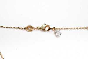 A Swarovski green Idyllia necklace in yellow gold tone - 4
