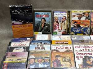 Assorted CDs and DVDs, including soundtracks and westerns - 2