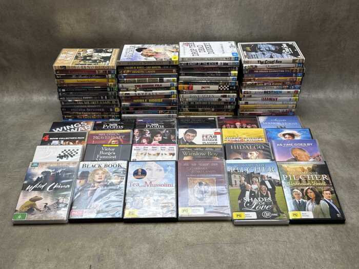 Assorted DVDs, mostly UK TV dramas and nostalgia