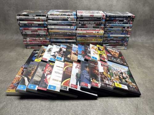 Mostly DVD movies
