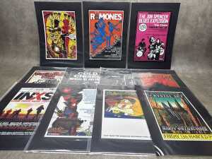 Collection of music-related reproduction posters