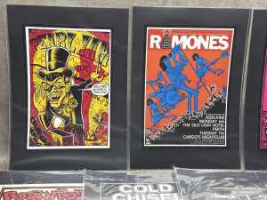 Collection of music-related reproduction posters - 2