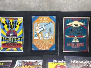 Collection of music-related reproduction posters - 2