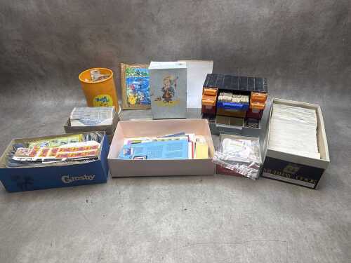 Collection of stamps on and off paper including Australia