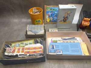 Collection of stamps on and off paper including Australia - 2