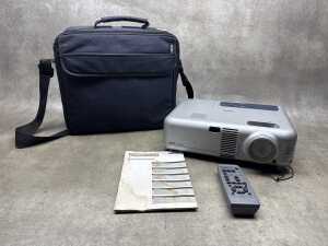 NEC VT 460 portable LCD projector with remote.