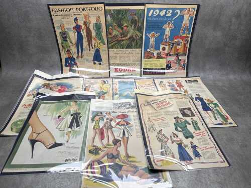 Collection of original and reproduction advertisement prints