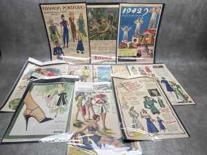 Collection of original and reproduction advertisement prints